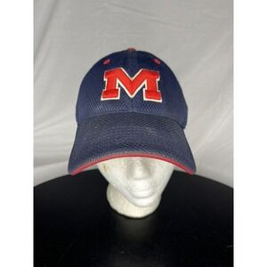 Top Of The World Ole Miss Rebels Hat Cap Fitted One Fit Blue Red